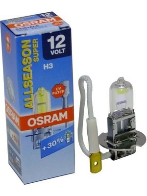 OSRAM 12V H3 AMPUL 55W +%30 PARLAK IŞIK (COLORMATIC) (4 MEVSİM)