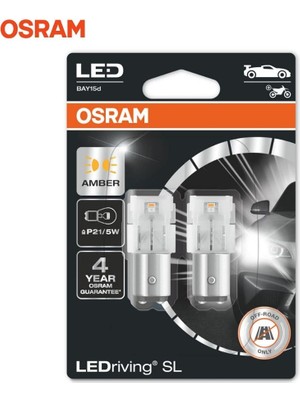 OSRAM 12V 1016 AMPUL LED 21/5W ÇİFT DUYLU SARI (2 AD)