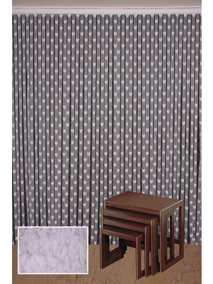 Kalpli Model Beyaz Renk Ip Perde Hazır Ip Perde 300*270