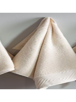 Apricitas 50X90 Krem Çizgili Havlu