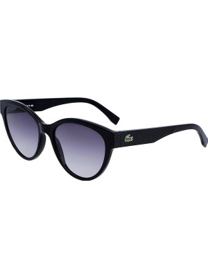 Lacoste L 983S 001 55 Kadın Cat Eye Siyah Kemik Güneş Gözlüğü