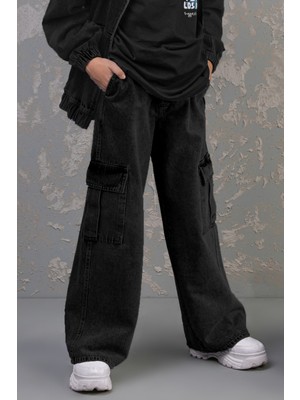 Erkek Çocuk Kargo Denim Pantolon