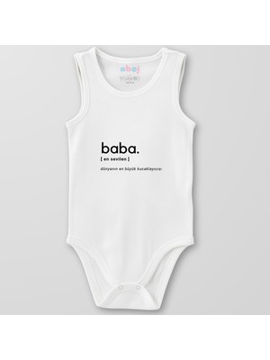 Ahoj  Organik Pamuk Baba En Sevilen Bebek Body Çıtçıtlı Zıbın Badi Kolsuz