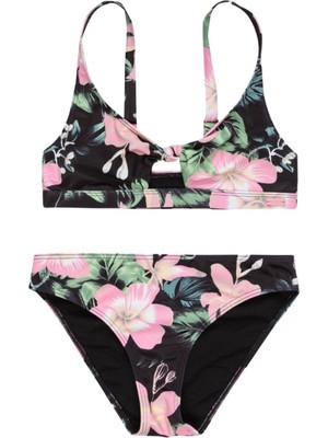 Roxy Shadow Floral Bralette Set Kız Çocuk Bikini