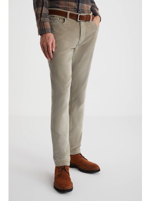Kaşmir Pamuk Karışım 5 Cep Camel Pantolon