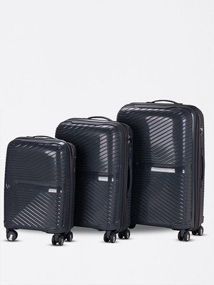 Fashion 102 Polipropilen Körüklü Kırılmaz 3’lü Üçlü Valiz Seti