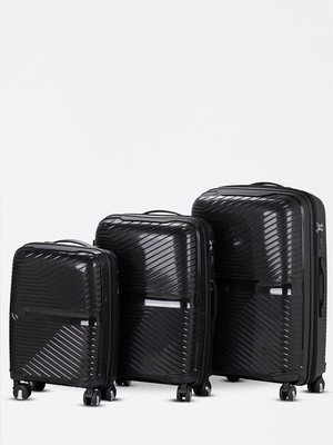 Fashion 102 Polipropilen Körüklü Kırılmaz 3’lü Üçlü Valiz Seti