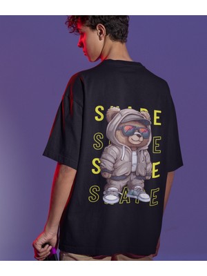 Terzili Giyin Cool Bear Baskılı Oversize Erkek Tişört – Hava Alabilen  Pamuk