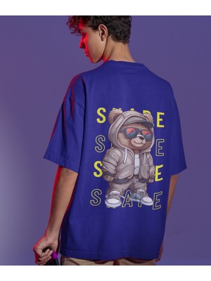 Terzili Giyin Cool Bear Baskılı Oversize Erkek Tişört – Hava Alabilen  Pamuk