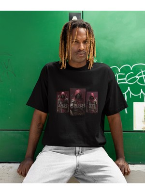 Terzili Giyin Assassin Shadows – Baskılı Erkek Tişört