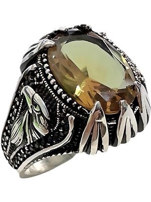 Kartal Figürlü Zultanit ve Zirkon Taşlı Yüzük 250056252G21Y