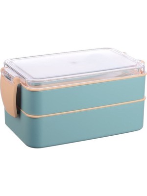 Beslenme Kabı Seti & Lunch Box Beslenme Kutusu 900 ml / Mavi