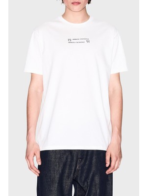 Armani Exchage  Pamuk Regular Fit Bisiklet Yaka Logolu  T Shirt Erkek T Shirt XM000539 AF10362 U0009