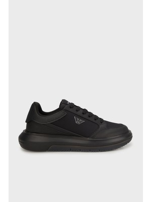 Emporio Armani Logolu Kalın Taban Sneaker Ayakkabı Erkek Ayakkabı X4X633 XR325 K001