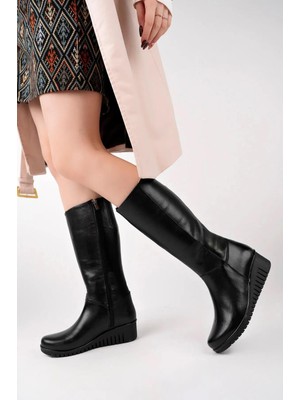 Hakiki Deri Kadın Deri Çizme TRC49-2007