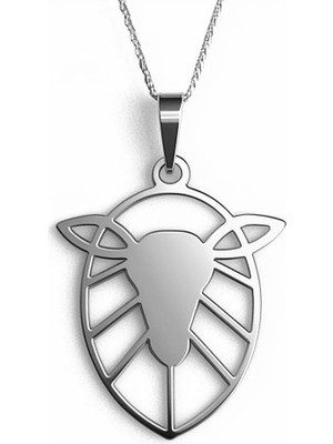 TabiTela 925 Ayar gümüş kolye keçi   SM2377