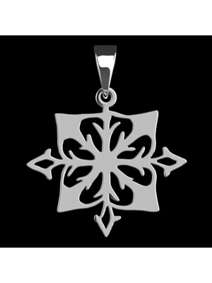 TabiTela 925 Ayar gümüş kolye kar tanesi   SM1859