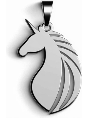 TabiTela 925 Ayar gümüş kolye tek boynuzlu at   SM2563