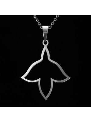 TabiTela 925 Ayar gümüş kolye taç yaprağı   SM2017