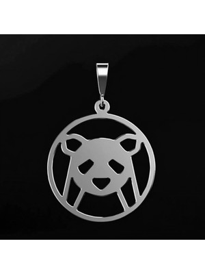 TabiTela 925 Ayar gümüş kolye panda   SM2251