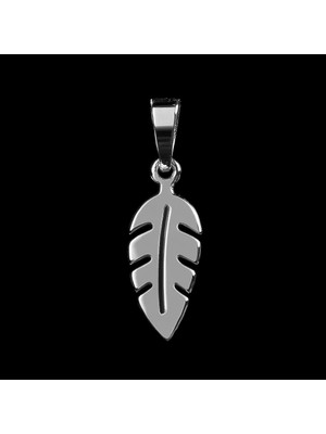 TabiTela 925 Ayar gümüş kolye tüy   SM1370