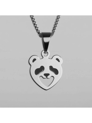 TabiTela 925 Ayar gümüş kolye panda   SM2241