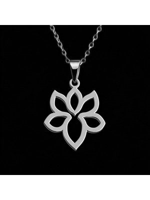 TabiTela 925 Ayar gümüş kolye taç yaprağı   SM2014