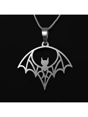 TabiTela 925 Ayar gümüş kolye yarasa   SM2128