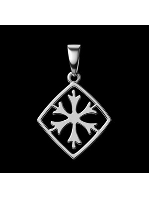 TabiTela 925 Ayar gümüş kolye kar tanesi   SM1450