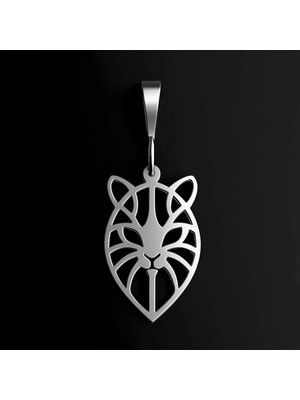 TabiTela 925 Ayar gümüş kolye leopar   SM2393