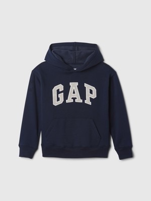 Gap Erkek Çocuk Lacivert Gap Logo Kapüşonlu Sweatshirt