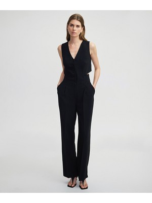 İpekyol Çift Parça Görünümlü Wide Leg Tulum IS1250014027001