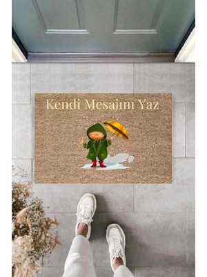 Dijital Baskı Kişiye Özel Iç Kapı Dekorasyon Paspas  PS11269