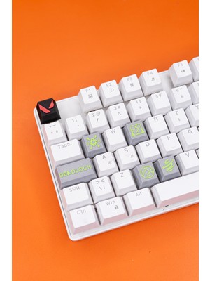 Makerpax Valorant Deadlock Keycaps, Q-E-X-C Mekanik Klavye Tuşu
