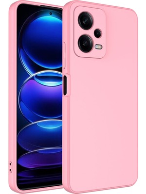Vardar Aksesuar Xiaomi Redmi Note 12 Pro 5g Kılıf Mara Laaakan Kapak-Pembe