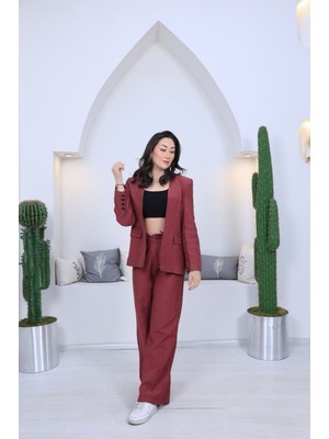 Omuz Vatka Detay Premium Mürdüm Takım