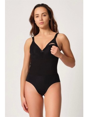 Miraxx Siyah Emay 2944 Sırt Destekli Badi Emzirme Korse