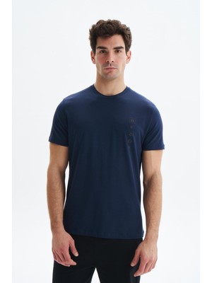 Ar-ma Erkek Bisiklet Yaka Tişört Yazi Baskili Regular Fit Penye Full Süprem Y29344472402