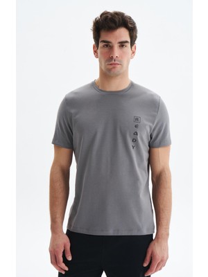 Ar-ma Erkek Bisiklet Yaka Tişört Yazi Baskili Regular Fit Penye Full Süprem Y29344472402