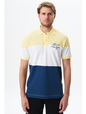 Ar-ma Erkek Polo Yaka Tişört Yazi Baskili Regular Fit Çift Toplama Penye Pike Y29374355302