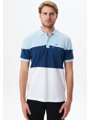 Ar-ma Erkek Polo Yaka Tişört Yazi Baskili Regular Fit Çift Toplama Penye Pike Y29374355302