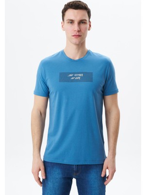 Ar-ma Erkek Bisiklet Yaka Tişört Yazi Baskili Regular Fit Full Süprem Y29344453402