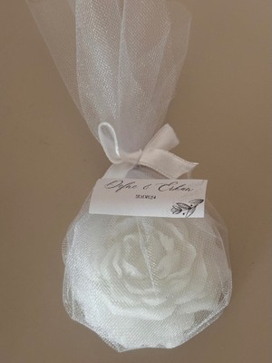 Söz, Nişan, Kına, Düğün, Mevlüt, Sünnet, Nikah Hediyelik Tül Içerisinde Şakayık Mum(50 Adet)