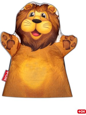 Tox Aslan Vahşi Hayvanlar Keçe El Kukla