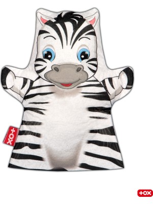 Tox Zebra Vahşi Hayvanlar Keçe El Kukla