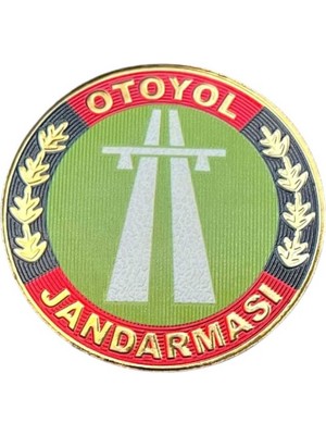 Asker Vadisi Otoyol Jandarması Slikon Arma 7*7 Cm Cırtlı