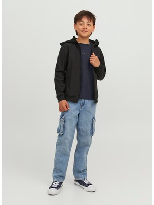 Jack & Jones Baskılı Lacivert Erkek Çocuk T-Shirt 12237435