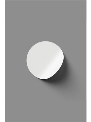 Beyaz Boş Yapışkanlı Yuvarlak Etiket Sticker 4 cm 24 Adet