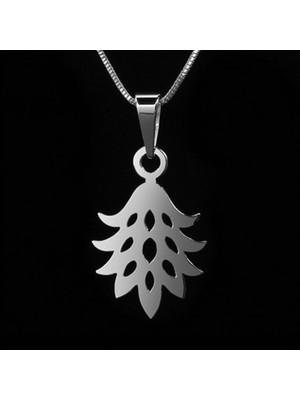 TabiTela 925 Ayar gümüş kolye taç yaprağı   SM2016