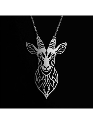 TabiTela 925 Ayar gümüş kolye keçi   SM2347